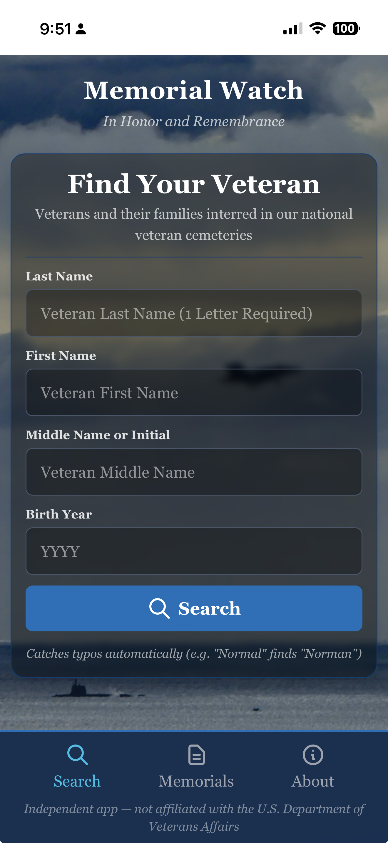 Memorial Watch — Search result