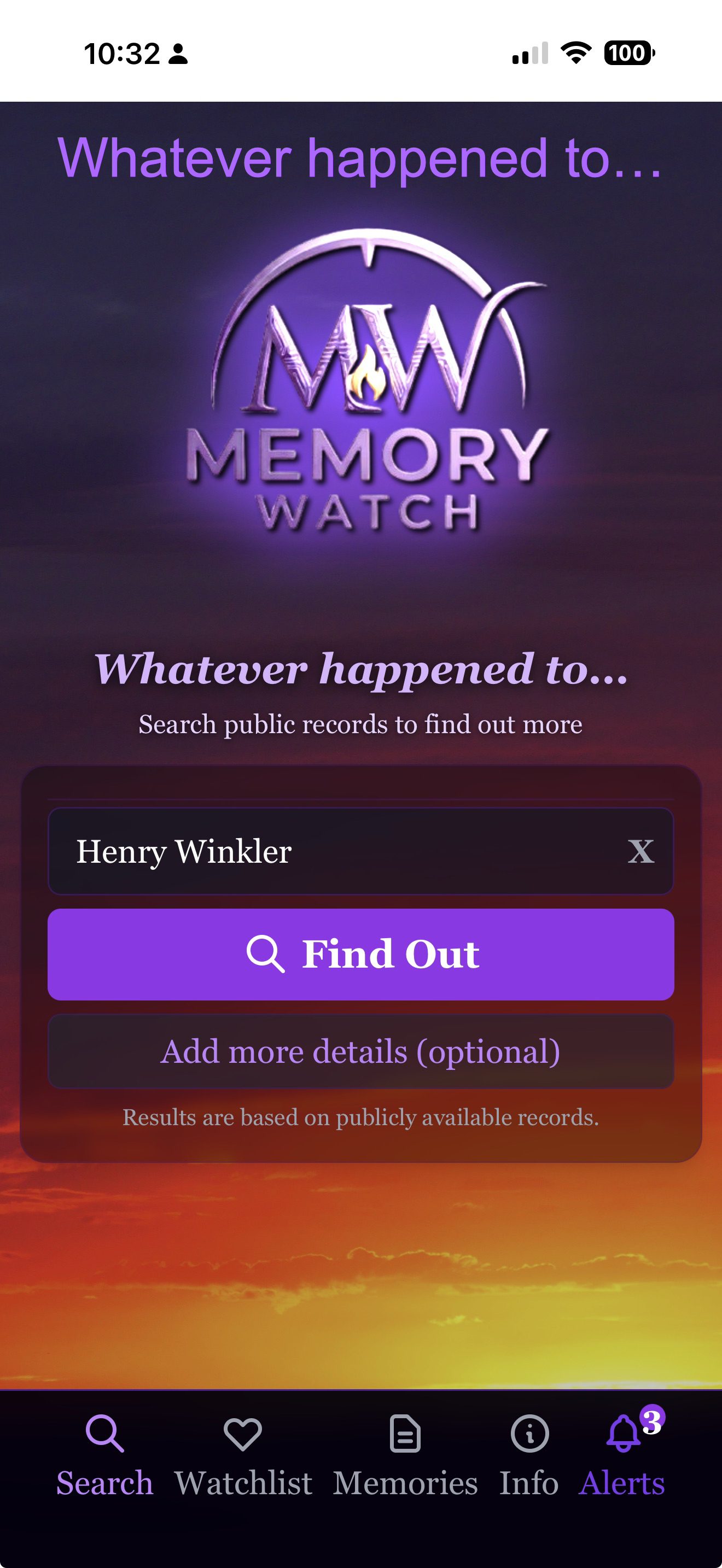 Memory Watch — Start with a name