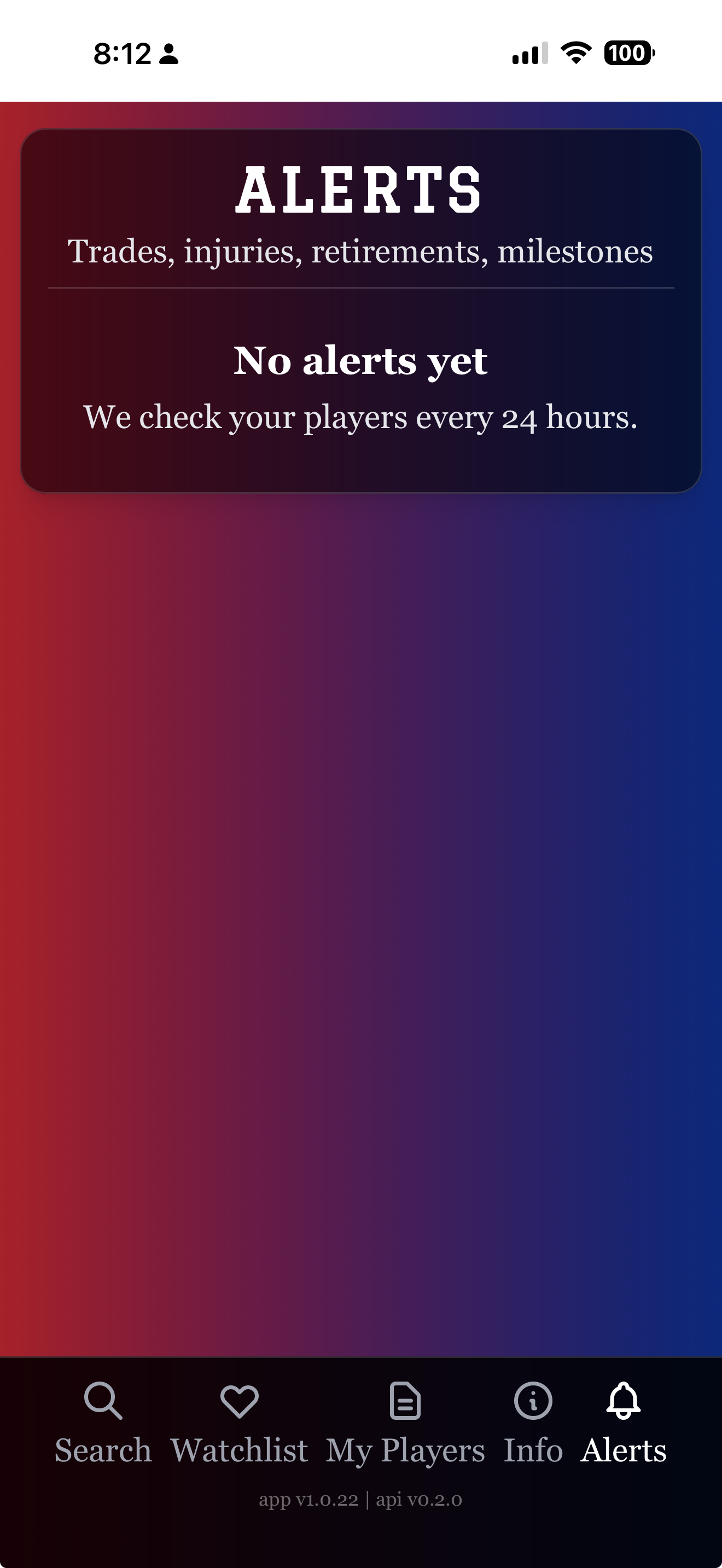 Player Watch — Alerts