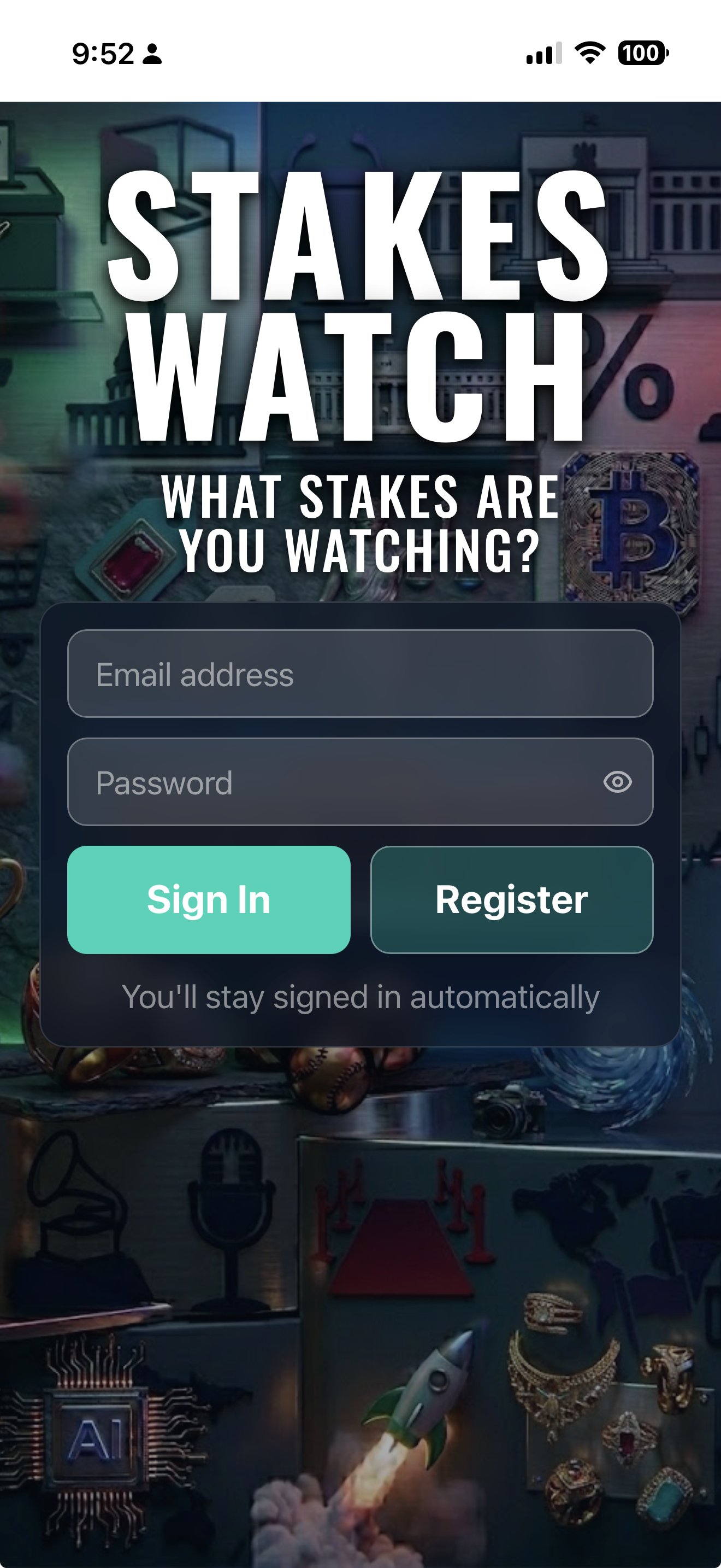 Stakes Watch — Sign in